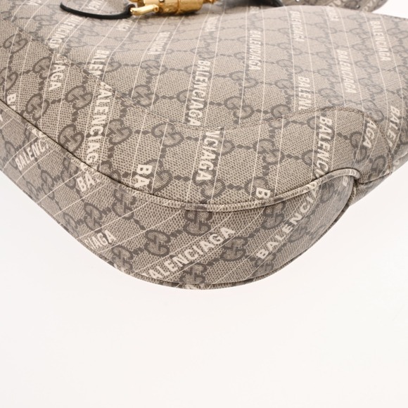 Gucci GG Supreme Jackie The Hacker Project Balenciaga Beige Shoulder Bag - Picture 7 of 9